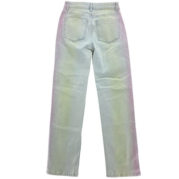 Tractr Sorbet Colored High Rise Slim Straight Jeans, Waist 26 - Picture 2 of 8